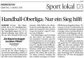 190309 Hand­ball-Ober­li­ga: Nur ein Sieg hilft