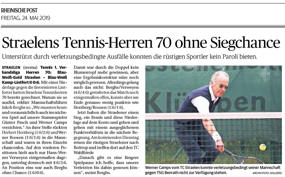 190524 Straelens Tennis-Herren 70 ohne Siegchance
