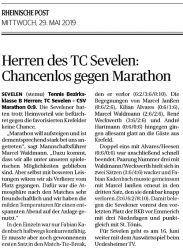 190529 Herren TC Sevelen: Chancenlos gegen Marathon