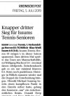 190705 Knapper dritter Sieg für Issums Tennis-Senioren